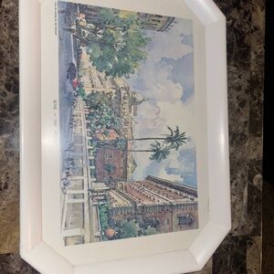 Vintage Waverly Rome Via Veneto Food serving Tray
